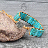 Bracelet fait main en Turquoise naturelle - Couleurs Lagon