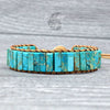 Bracelet fait main en Turquoise naturelle - Couleurs Lagon