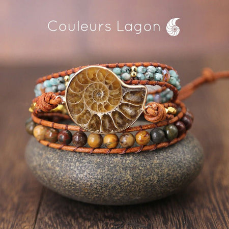 Bracelet Nautile Océan - Couleurs Lagon