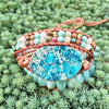 Bracelet Pierre du Lagon de Nouvelle Calédonie - Couleurs Lagon