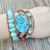Bracelet Pierre du Lagon de Nouvelle Calédonie - Couleurs Lagon