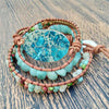 Bracelet Pierre du Lagon de Nouvelle Calédonie - Couleurs Lagon