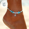 Bracelets de cheville Etoiles de Mer - Couleurs Lagon