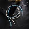 Bracelets de cheville Tortue de mer finition argent ancien - Couleurs Lagon