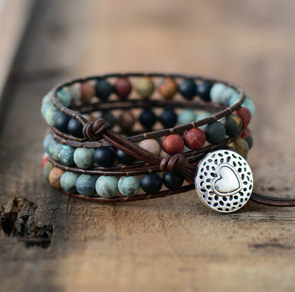 Bracelets Energie Coeur Pour Femme - Couleurs Lagon