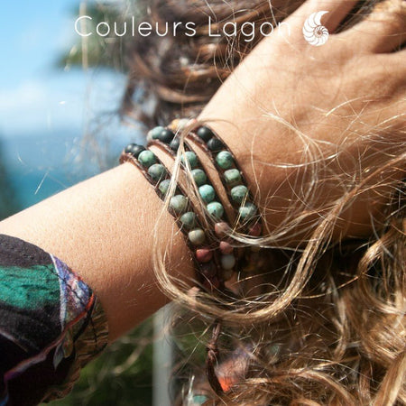 Bracelets Energie Coeur Pour Femme - Couleurs Lagon