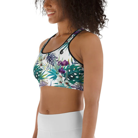 Brassière de Sport Couleurs Lagon FLORAL COLEOPTERES - Couleurs Lagon