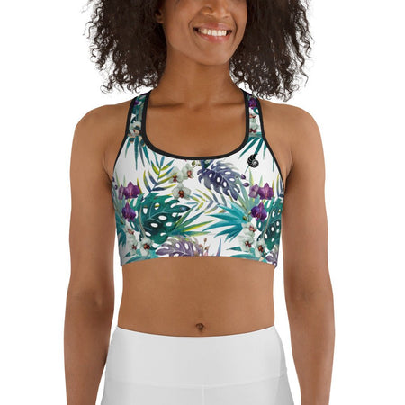 Brassière de Sport Couleurs Lagon FLORAL COLEOPTERES - Couleurs Lagon