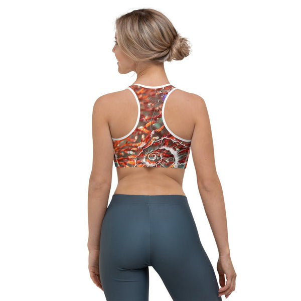 Brassière de Sport Couleurs Lagon GORGONES ROUGE D - Couleurs Lagon