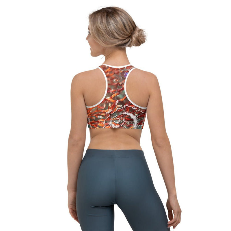 Brassière de Sport Couleurs Lagon GORGONES ROUGE D - Couleurs Lagon