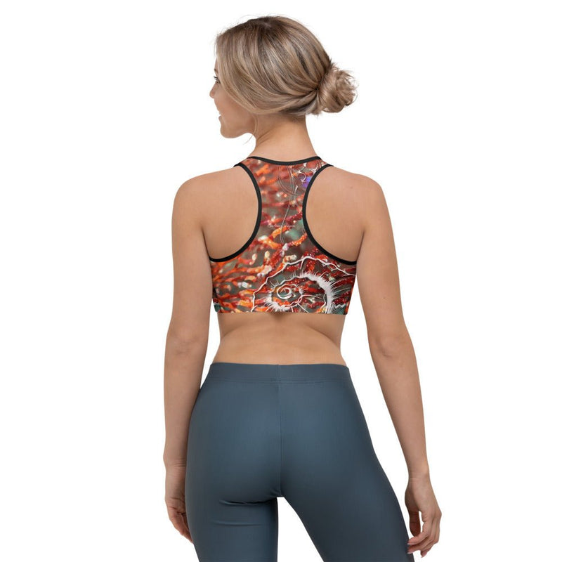 Brassière de Sport Couleurs Lagon GORGONES ROUGE D - Couleurs Lagon