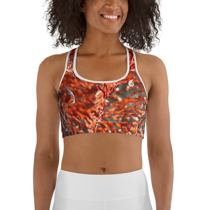 Brassière de Sport Couleurs Lagon GORGONES ROUGE G - Couleurs Lagon
