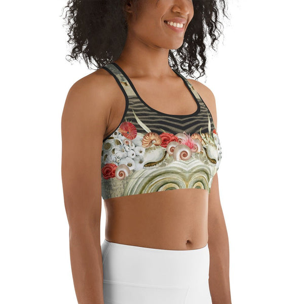 Top sport nautique femme motif marine 2 UPF50+ — avant Couleurs Lagon Nouvelle-Calédonie