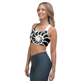 Brassière de Sport Couleurs Lagon NAUTILE BLACK 2 - Couleurs Lagon