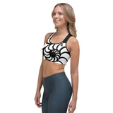 Top dos nageur brassière nautile white 2 — porté Couleurs Lagon