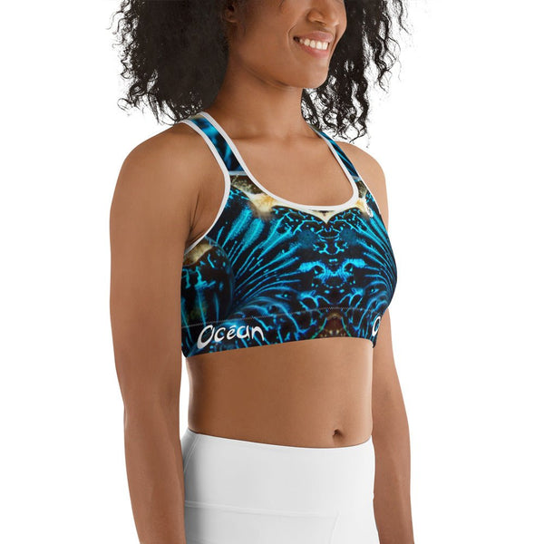 Brassière de Sport Couleurs Lagon Océan BENITIER BLEU - Couleurs Lagon