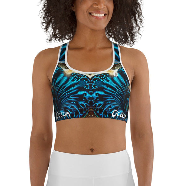 Brassière de Sport Couleurs Lagon Océan BENITIER BLEU - Couleurs Lagon