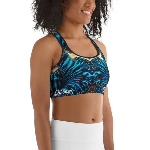 Brassière de Sport Couleurs Lagon Océan BENITIER BLEU - Couleurs Lagon
