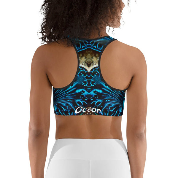 Brassière de Sport Couleurs Lagon Océan BENITIER BLEU - Couleurs Lagon