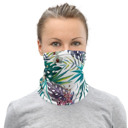 Cache cou multi usage Couleurs Lagon Floral 2 - Couleurs Lagon