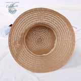 Capeline Ajustable Paille UV Bord Long - Couleurs Lagon