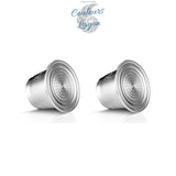 Capsule en Acier Inoxydable avec Filtre pour Machine Nespresso - Couleurs Lagon