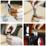 Capsule en Acier Inoxydable avec Filtre pour Machine Nespresso - Couleurs Lagon