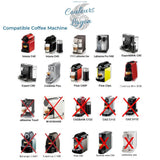 Capsule en Acier Inoxydable avec Filtre pour Machine Nespresso - Couleurs Lagon