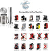 Capsule en Acier Inoxydable avec Filtre pour Machine Nespresso ICafilas - Couleurs Lagon