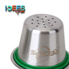 Capsules réutilisables RECAPS pour machines Nespresso + 60 couvercles - Couleurs Lagon