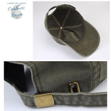 Casquette baseball coton lavé spécial queue de cheval - Couleurs Lagon