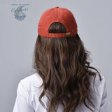 Casquette baseball coton lavé spécial queue de cheval - Couleurs Lagon