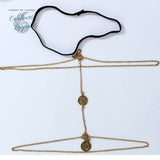 Bracelet de cuisse boho Couleurs Lagon - bijou plage ajustable