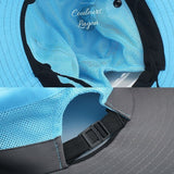 Chapeau de mer et randonnée UPF50+ spécial cheveux longs à bord large pliable PANAMA 2 COULEURS - Couleurs Lagon