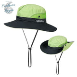 Chapeau de mer et randonnée UPF50+ spécial cheveux longs à bord large pliable PANAMA 2 COULEURS - Couleurs Lagon