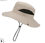 Chapeau de mer et randonnée UPF50+ spécial cheveux longs à bord large pliable PANAMA 2 COULEURS - Couleurs Lagon