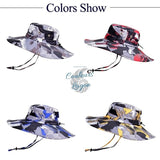 Chapeau de Soleil Anti UV Unisexe à Bord Large Pliable PANAMA - Couleurs Lagon