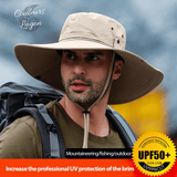Chapeau de Soleil Anti UV Unisexe à Bord Large Pliable PANAMA UNI - Couleurs Lagon