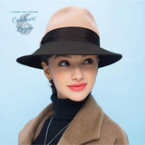 Chapeau Melon Dame Pure Laine PANAMA - Couleurs Lagon