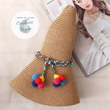 Chapeau Paille Plage Dame I want to see the sea - Couleurs Lagon