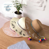 Chapeau Paille Plage Dame I want to see the sea - Couleurs Lagon