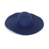 Chapeau Paille Pliant à Bord Large - Couleurs Lagon