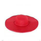 Chapeau Paille Pliant à Bord Large - Couleurs Lagon