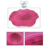 Chapeau Paille Pliant à Bord Large - Couleurs Lagon