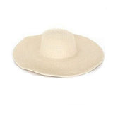 Chapeau Paille Pliant à Bord Large - Couleurs Lagon