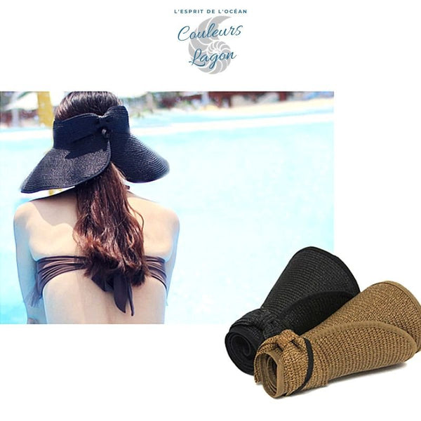 Chapeau paille femme coloris variés protection UV — Couleurs Lagon