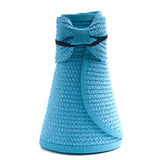 Chapeau de plage femme rayé bleu outremer — Couleurs Lagon