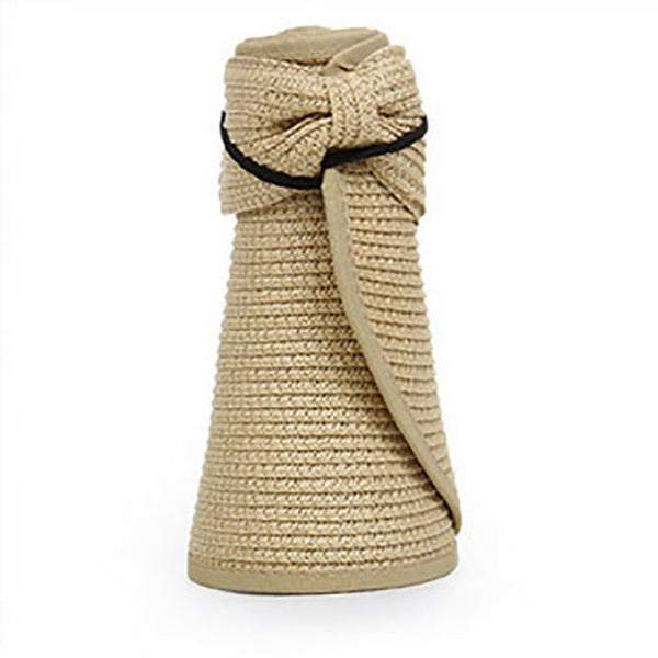 Chapeau de plage femme rayé rose pliable été — Couleurs Lagon