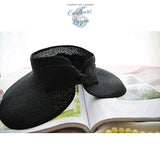 Chapeau paille femme bleu outremer large bord — Couleurs Lagon