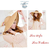 Chapeau de plage femme paille naturelle vue profil — Couleurs Lagon